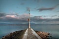 The lighthouse, Nyon, Switzerland Royalty Free Stock Photo