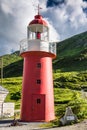 Lighthouse at Oberalp Pass, Canton Graubuenden, Switzerland Royalty Free Stock Photo