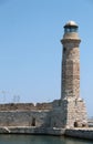 Lighthouse at Port of Rethymnon, Crete, Greece