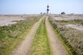 The lighthouse at Orford Ness on the Suffolk coast Royalty Free Stock Photo