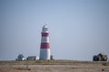 The lighthouse at Orford Ness on the Suffolk coast Royalty Free Stock Photo