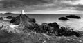 Lighthouse Panorama, Ynys Llanddwyn, Anglesey Royalty Free Stock Photo