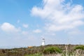 Lighthouse, Paphos, Cyprus. Archaeological area. Akamas Peninsula.