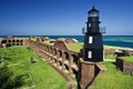 Lighthouse - a part of Dry Tortugas National Park. Royalty Free Stock Photo