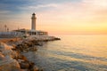 Lighthouse in Patras. Royalty Free Stock Photo