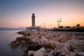 Lighthouse in Patras. Royalty Free Stock Photo