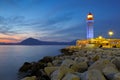 Lighthouse in Patras. Royalty Free Stock Photo