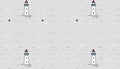 Lighthouse pattern on white, nautical design, maritime theme, sea, Stock Photo, Generative AI