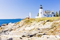 lighthouse Pemaquid Point Light, Maine, USA Royalty Free Stock Photo