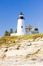 lighthouse Pemaquid Point Light, Maine, USA Royalty Free Stock Photo