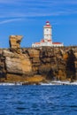 Lighthouse in Peniche - Portugal Royalty Free Stock Photo