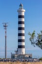 The lighthouse of Piave Vecchia is located at the mouth of the Sile, called, precisely, the port of Piave Vecchia, in the municipa Royalty Free Stock Photo