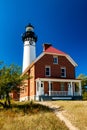 LIGHTHOUSE PICTURED ROCK ON LAKE SUPERIOR