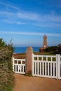 Lighthouse on the pink Granite Coast, Ploumanach, France