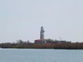 Lighthouse of the Po delta Emilia Romagna valleys of Comacchio Italy Royalty Free Stock Photo