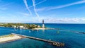Lighthouse Point Aerial in Pompano Beach, Florida, USA Royalty Free Stock Photo