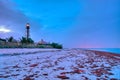 Lighthouse point at dusk