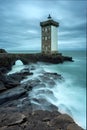 Lighthouse of Pointe de Kermovan in Le Conquet, Brittany, France