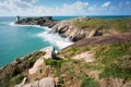 Lighthouse of Pointe de Kermovan in Le Conquet, Brittany, France