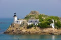 lighthouse, Pointe de Pen al Lann, Brittany, France Royalty Free Stock Photo