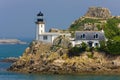 lighthouse, Pointe de Pen al Lann, Brittany, France Royalty Free Stock Photo