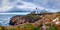 Lighthouse Pointe de Saint-Mathieu, Brittany Bretagne, France Royalty Free Stock Photo