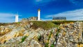 Lighthouse Pointe de Saint-Mathieu, Brittany Bretagne, France Royalty Free Stock Photo