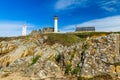 Lighthouse Pointe de Saint-Mathieu, Brittany Bretagne, France Royalty Free Stock Photo