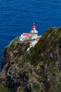 Lighthouse Ponta do Arnel in Sao Miguel island Azores