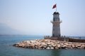 Lighthouse in port.