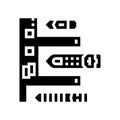 lighthouse port glyph icon vector illustration