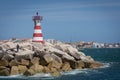 Lighthouse port of peniche seaside municipality oeste region estremadura province
