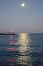 Lighthouse in the port of Yalta