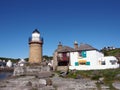 Lighthouse in Portpatrick Royalty Free Stock Photo