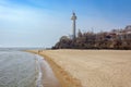 Lighthouse of Qinhuangdao port Royalty Free Stock Photo