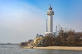Lighthouse of Qinhuangdao port Royalty Free Stock Photo