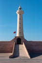 The lighthouse of Rabat in Morocco during calm sea Royalty Free Stock Photo