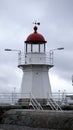 Lighthouse in rainweather.