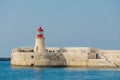 The lighthouse with red top