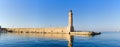 Lighthouse in Rethymno, Crete, Greece Royalty Free Stock Photo