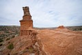 The lighthouse rock formation in palo duro canyon texas