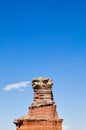 Lighthouse rock formation in Palo Duro Canyon, USA Royalty Free Stock Photo