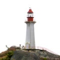 Lighthouse on the rock Royalty Free Stock Photo