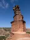 The Lighthouse Rock, Palo Duro Canyon State Park Royalty Free Stock Photo