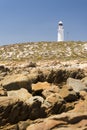 Lighthouse and Rocks Royalty Free Stock Photo