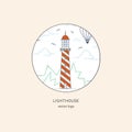 Lighthouse round logo.