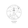 Lighthouse round logo.