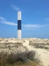 Lighthouse Rubem Berta with blue sky and clouds Royalty Free Stock Photo