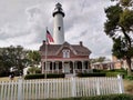 The Lighthouse at Saint Simons Island Georgia Royalty Free Stock Photo