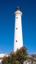 Lighthouse of San Vito Lo Capo, Sicily, Italy. lighthouse with blue sky on the bottom Royalty Free Stock Photo